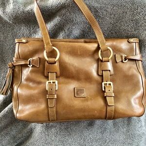DOONEY & BOURKE LARGE FLORENTINE SATCHEL HANDBAG